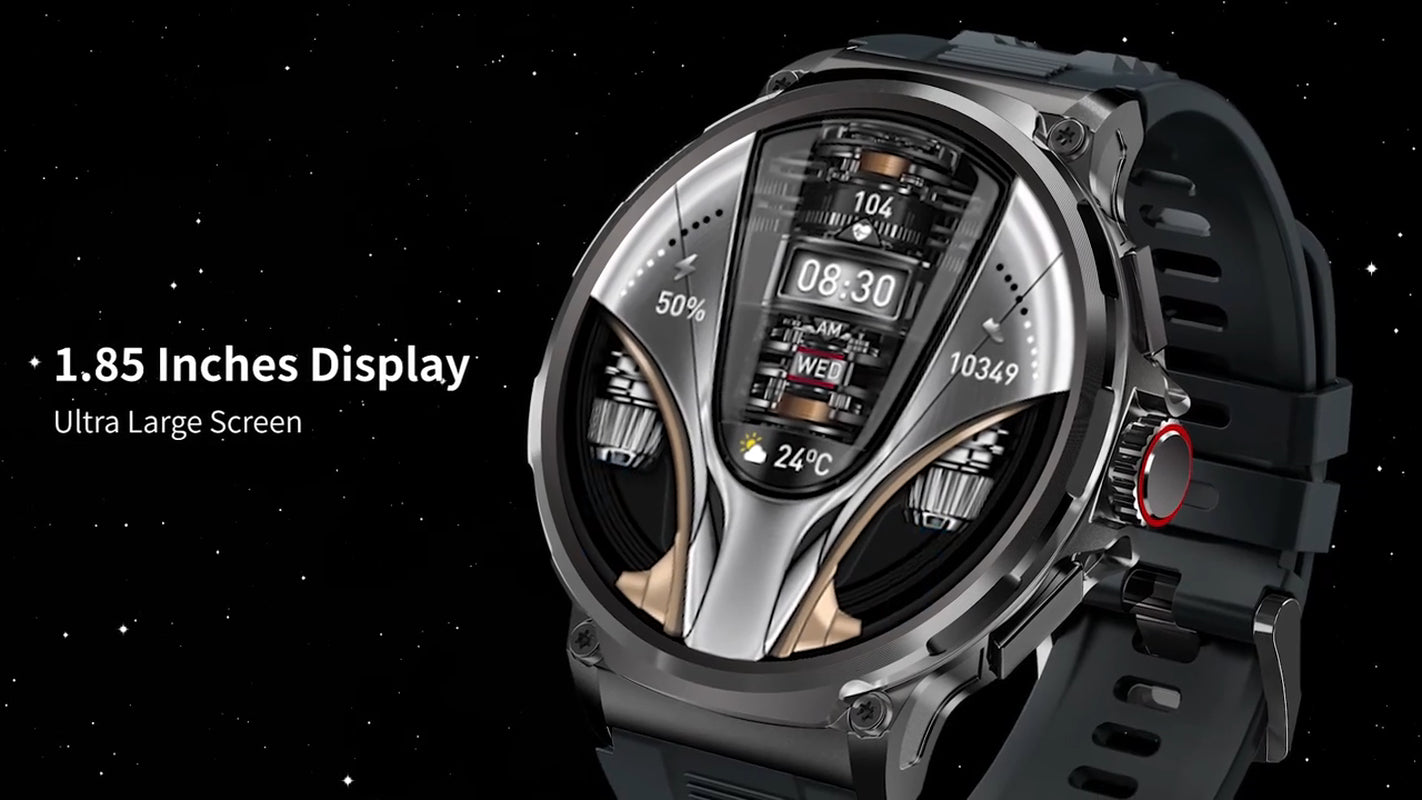 Revolutionary 1.85" Ultra HD Smartwatch - GPS, Bluetooth Calling & Health Monitoring for Fitness Lovers!