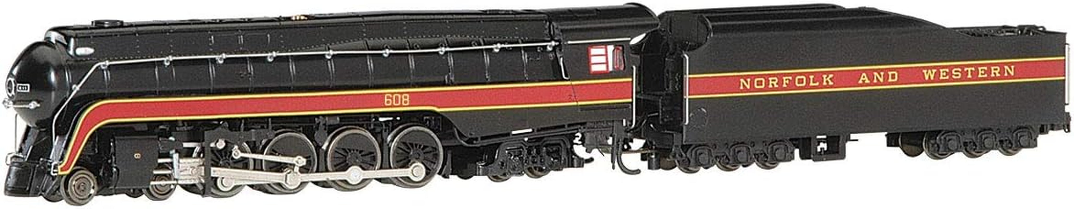 Bachmann Trains Norfolk & Western Class J 4-8-4 DCC Sound Value Steam Locomotive N&W #608 N Scale Model (53252)