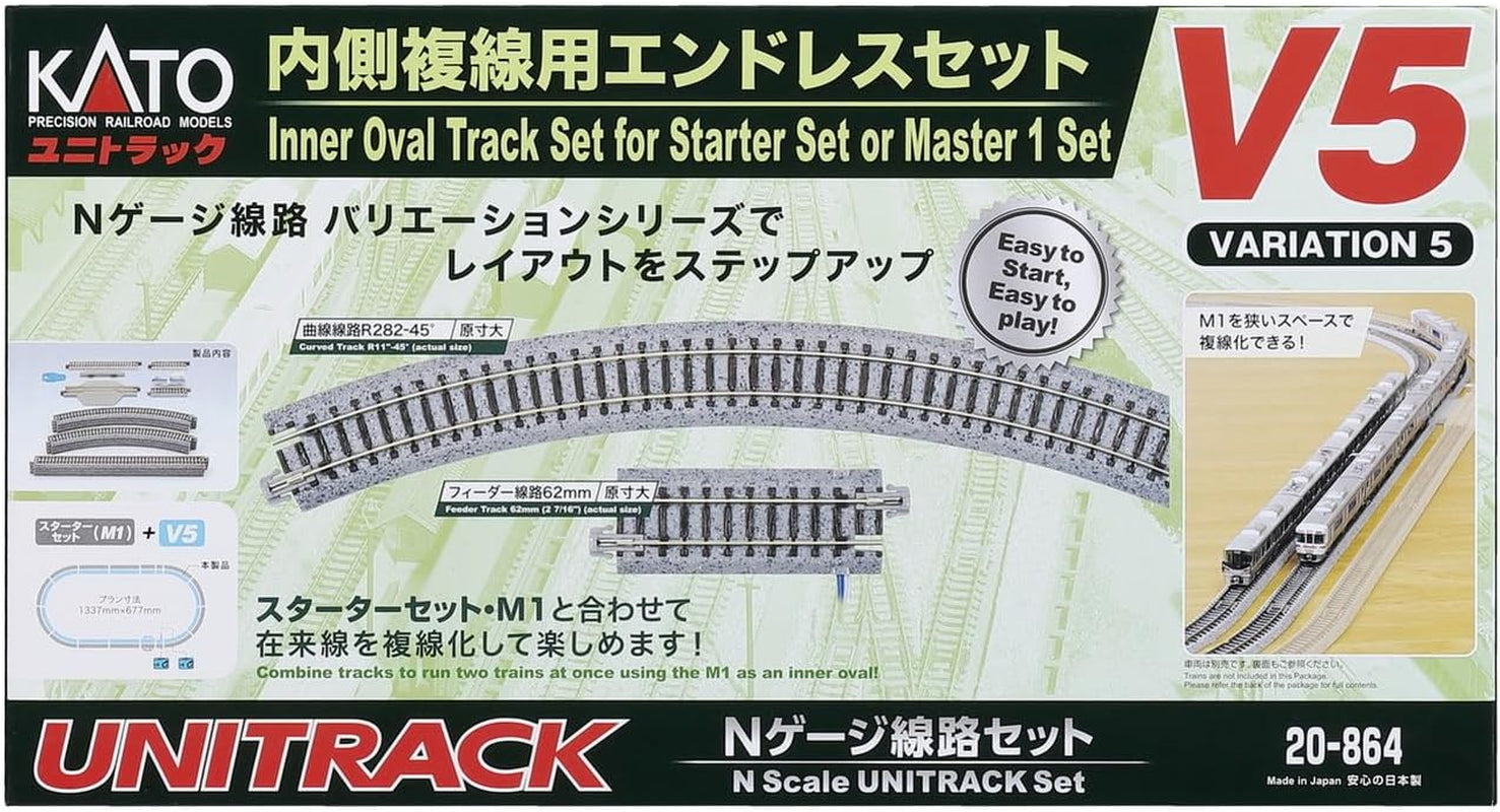 KATO V5 20-864 N Gauge Inner Double Wire Endless Railway Model Set