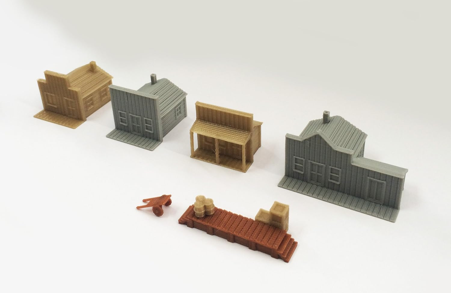 Outland Models N Scale 1:160 Old West Small House Set for Train Railway Layout