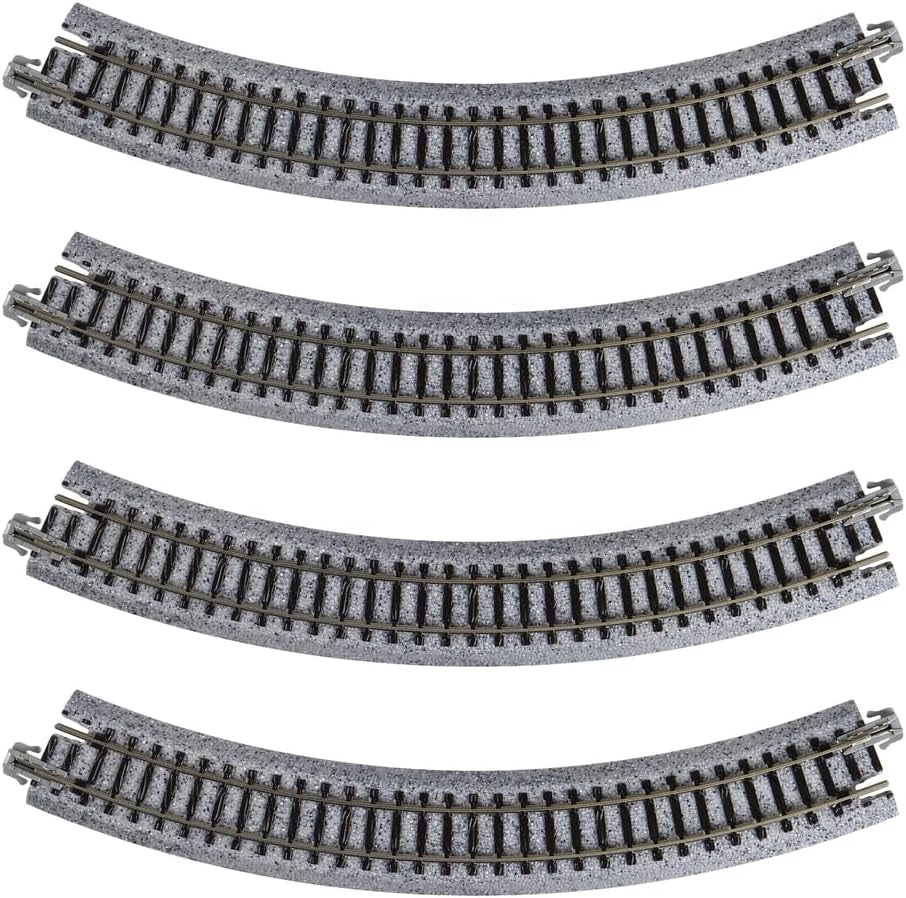 Kato 20-170 N Unitrack 8.5-Inch Radius 45-Degree Curve Track - Set of 4 Pieces