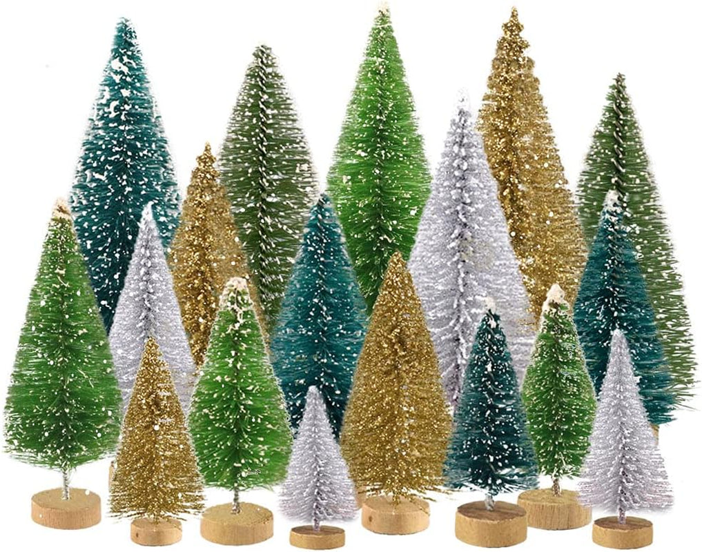 17-Piece Christmas Miniature Figurine Set - Resin Ornaments Including Santa Claus, Snowman, Reindeer, and Christmas Tree for Crafting, Garden Decor, Tabletop Displays, Snow Globes, Dollhouses, and Holiday Party Favors