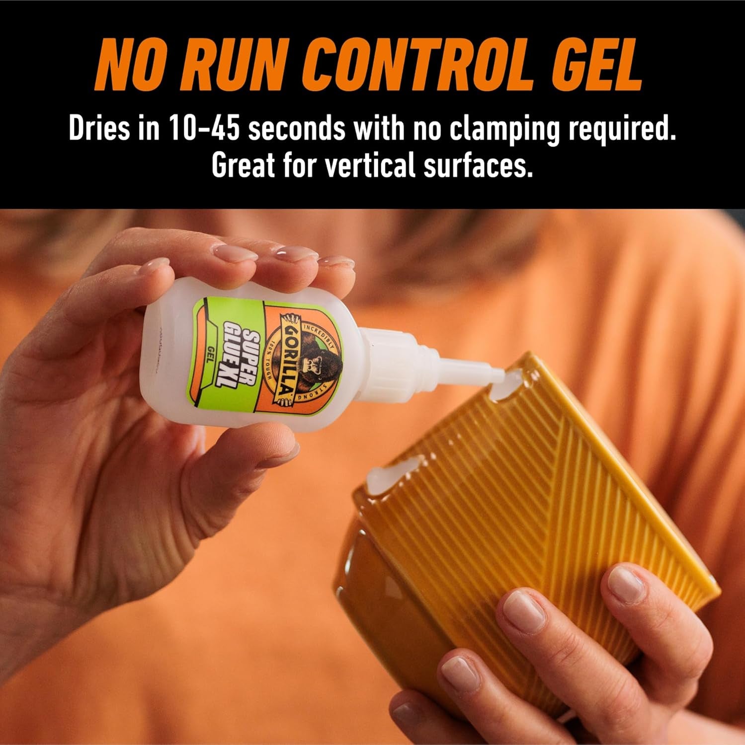 Gorilla Super Glue Gel XL, Clear, 25 Gram - Versatile and Quick-Drying Adhesive for Various Projects and Repairs