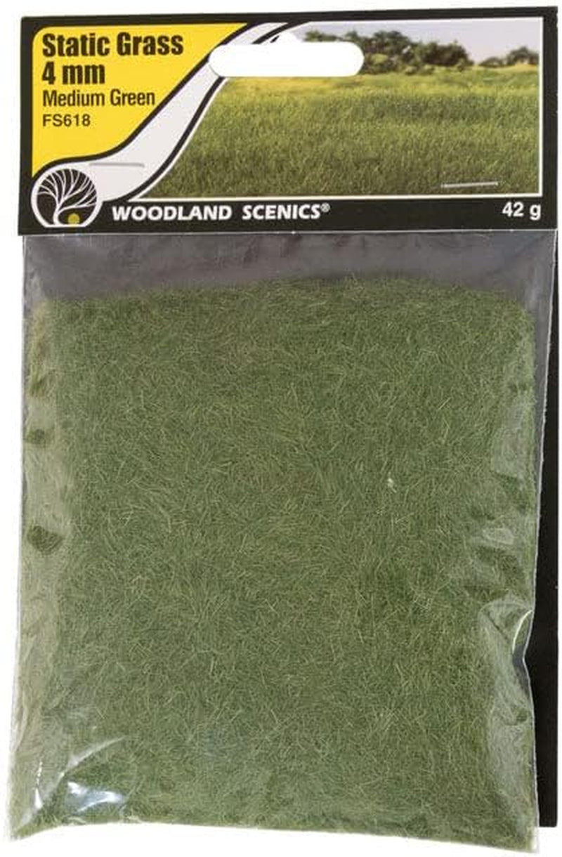 Woodland Scenics 4mm Medium Green Static Grass - FS618