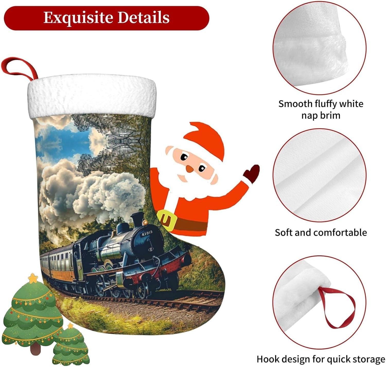 Christmas Stockings Fireplace Display for Family