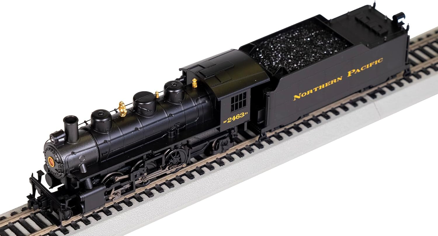 Bachmann Trains Prairie 2-6-2 Locomotive with Smoke and Tender - Northern Pacific #2463 - HO Scale