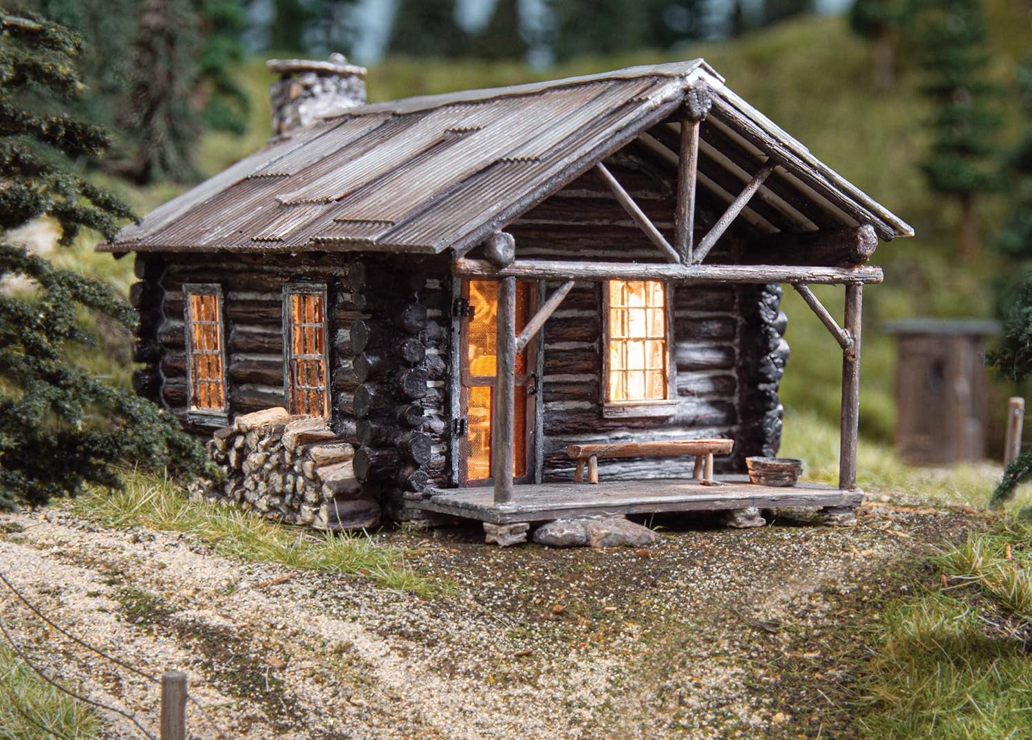 Woodland Scenics BR4961 Cozy Cabin N Scale Model