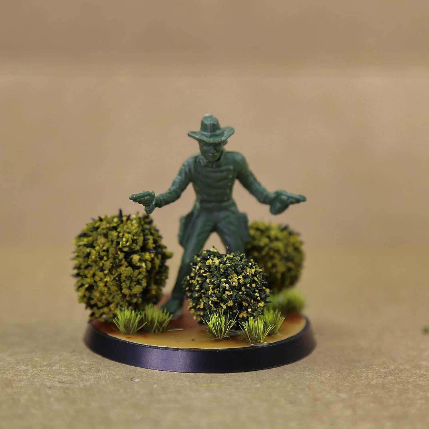 Miniature Vegetation Bush Trees with Model Bases for Terrain in War Gaming and DIY Railway Scenery (Set of 24)