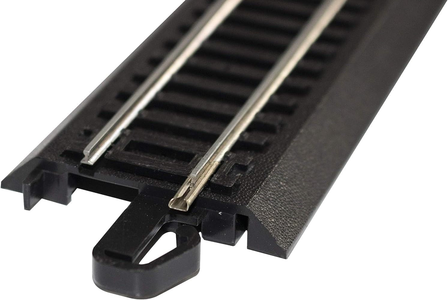 Bachmann Trains Snap-Fit E-Z Track 9-Inch Straight Track - Bulk Pack of 50 - Steel Alloy Rail with Black Roadbed - HO Scale