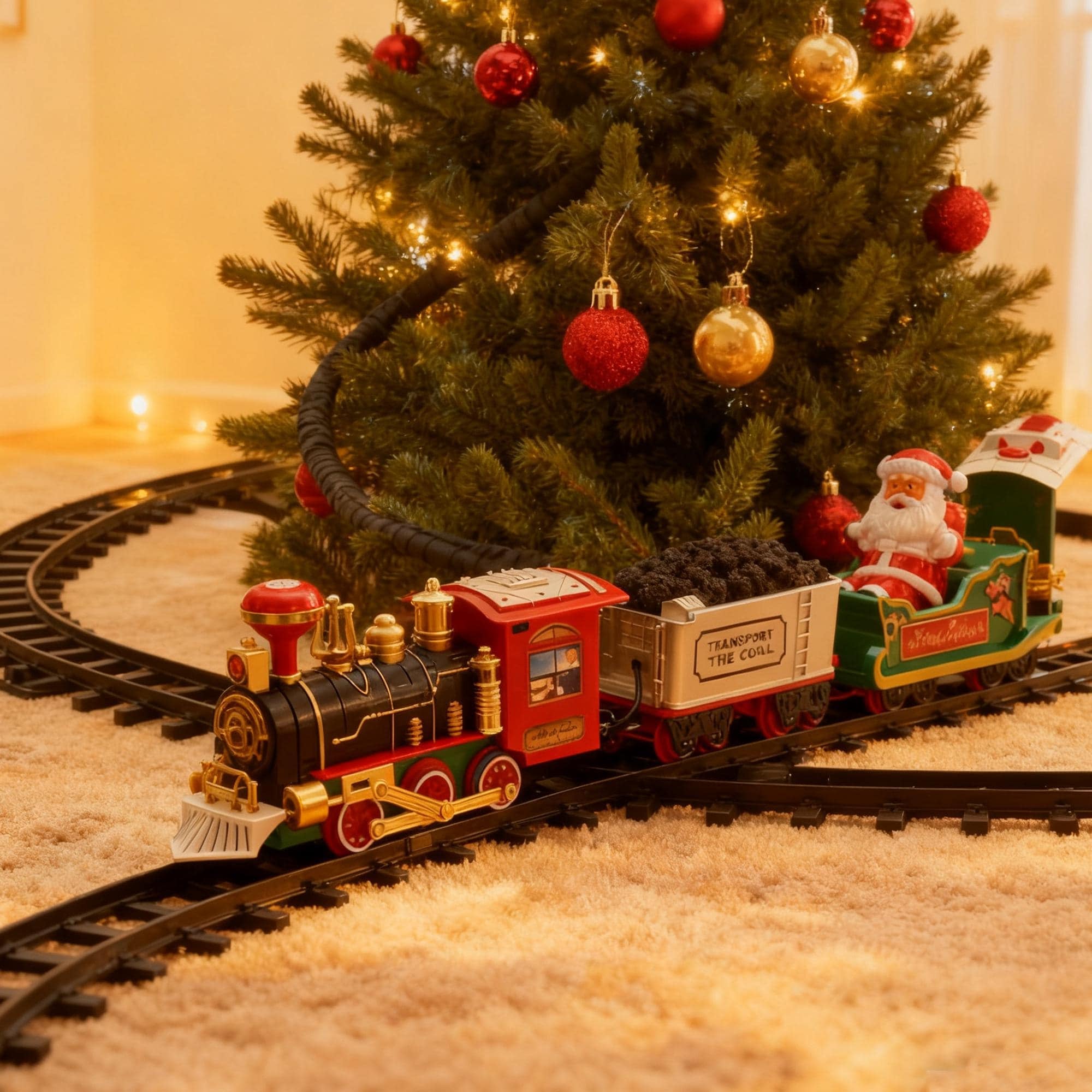 Vintage-Inspired Christmas Train Set – Perfect Holiday Gift