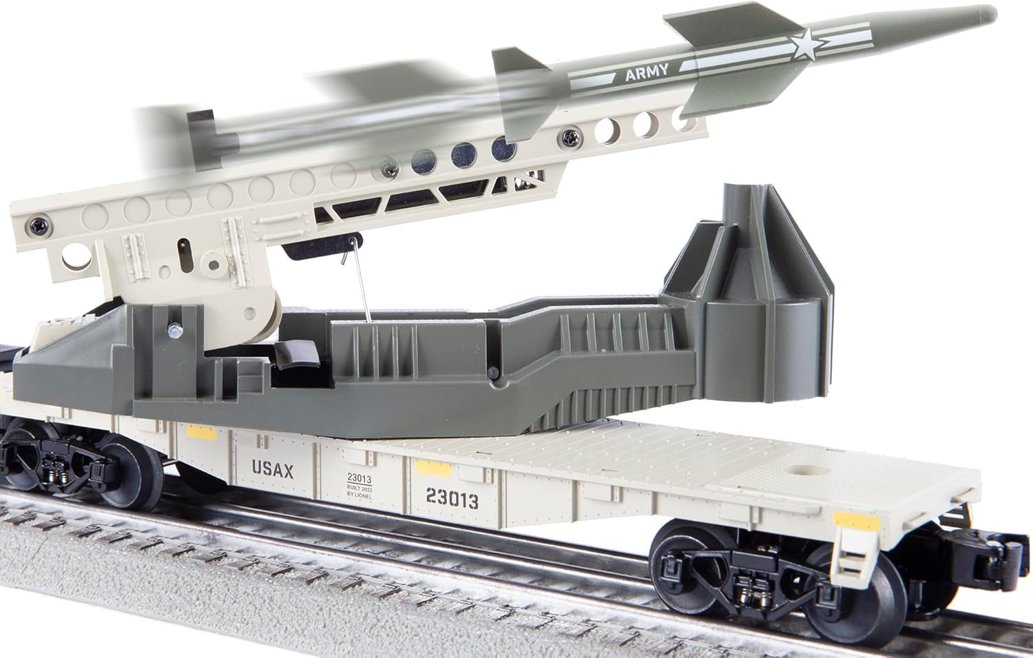 Lionel O Gauge Bluetooth 5.0 Army Freight Electric Train Set with Remote Control