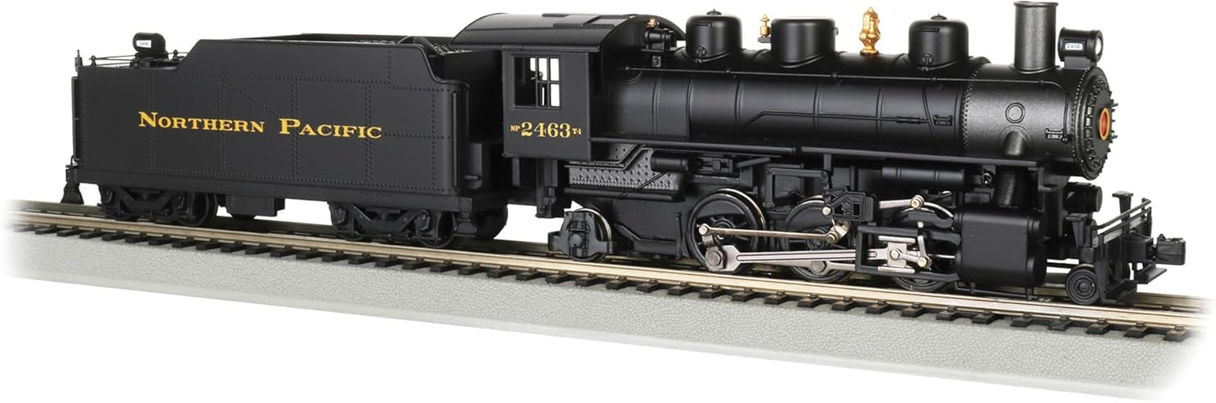 Bachmann Trains Prairie 2-6-2 Locomotive with Smoke and Tender - Northern Pacific #2463 - HO Scale