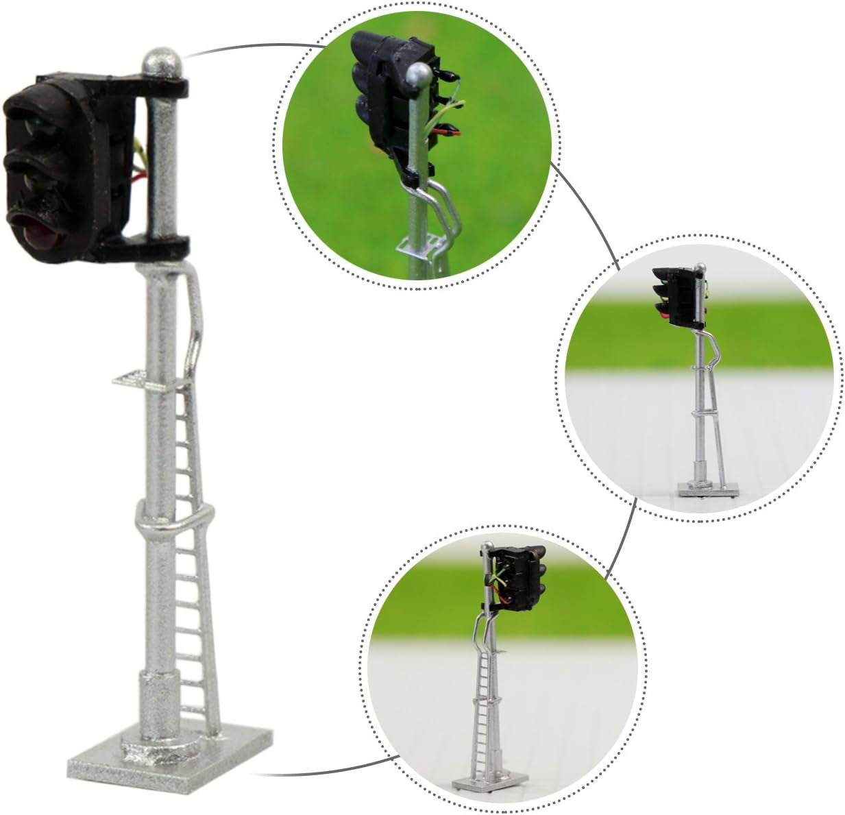 JTD1503GYR N Scale Train Signals Set for 12V Layouts