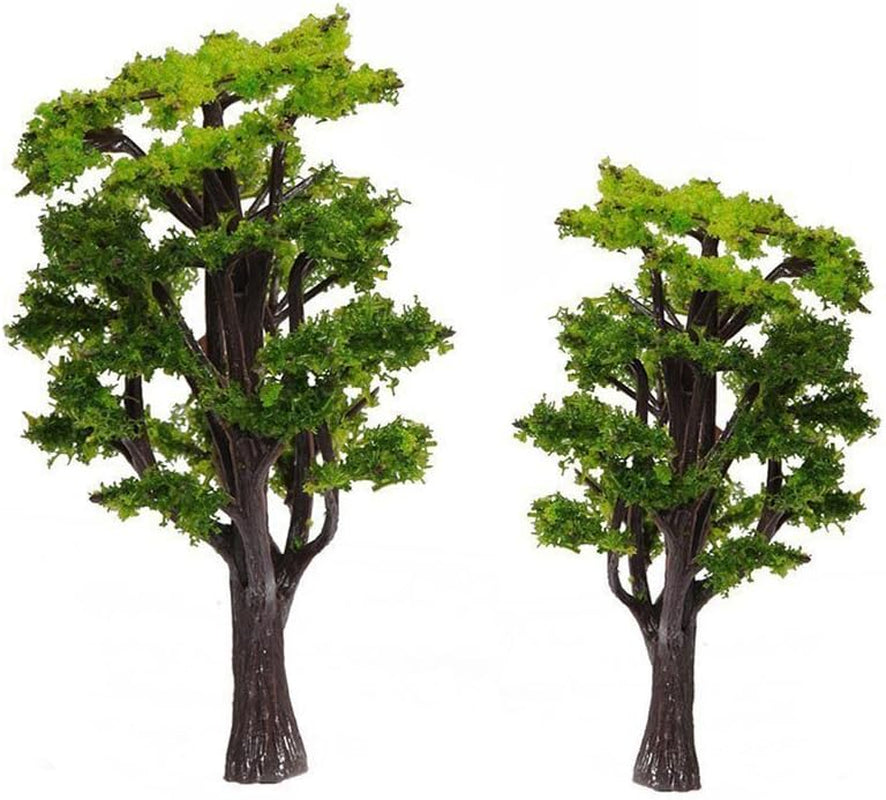 WINOMO 12-Piece Miniature Building Model Trees for Train Railroad Scenery and Landscape Decoration