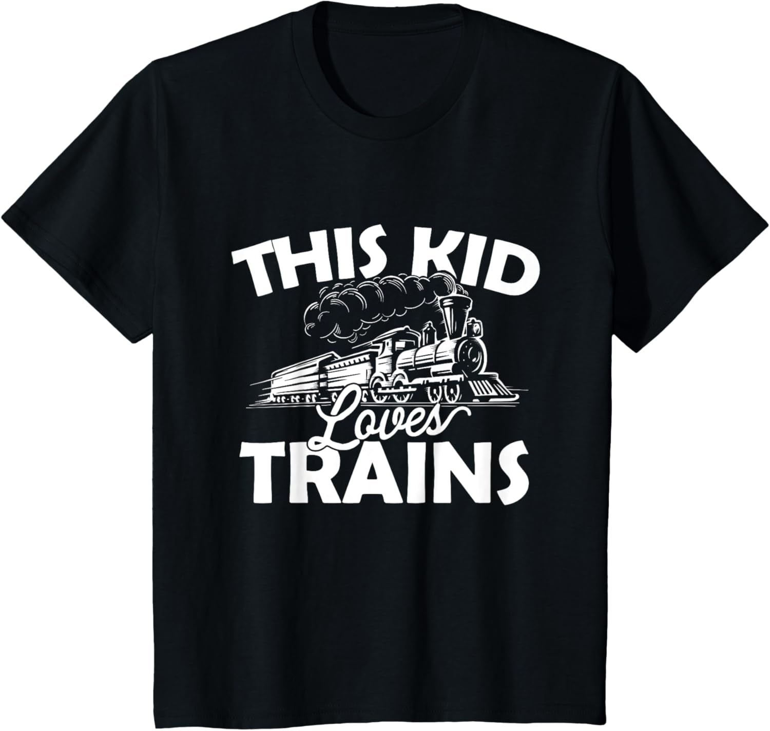 This Kid Loves Trains - Funny Trainspotter Model Railroad T-Shirt
