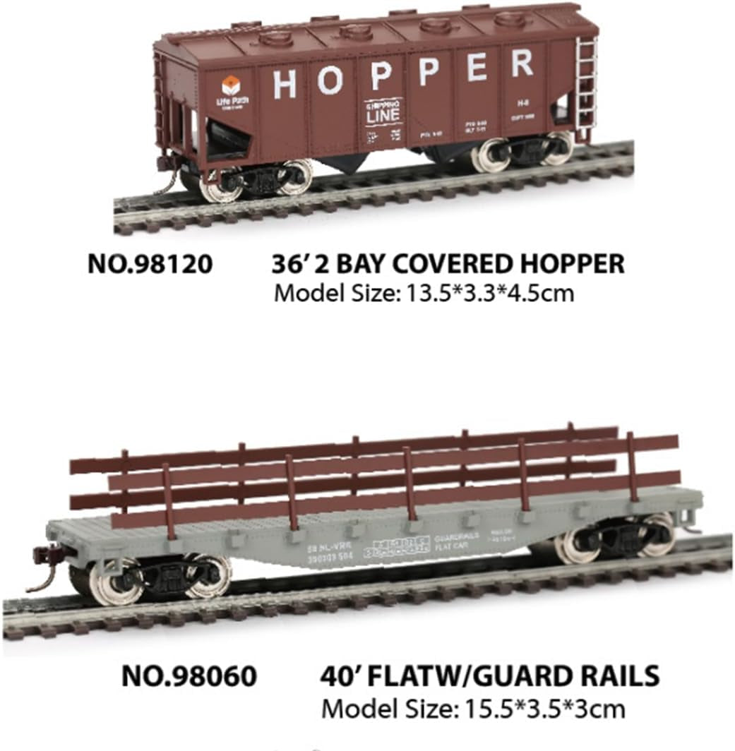 HO Scale 1/87 Alloy Electric Steam Train Set with Locomotive, Cargo Car, and Tracks - Ideal Birthday Gift