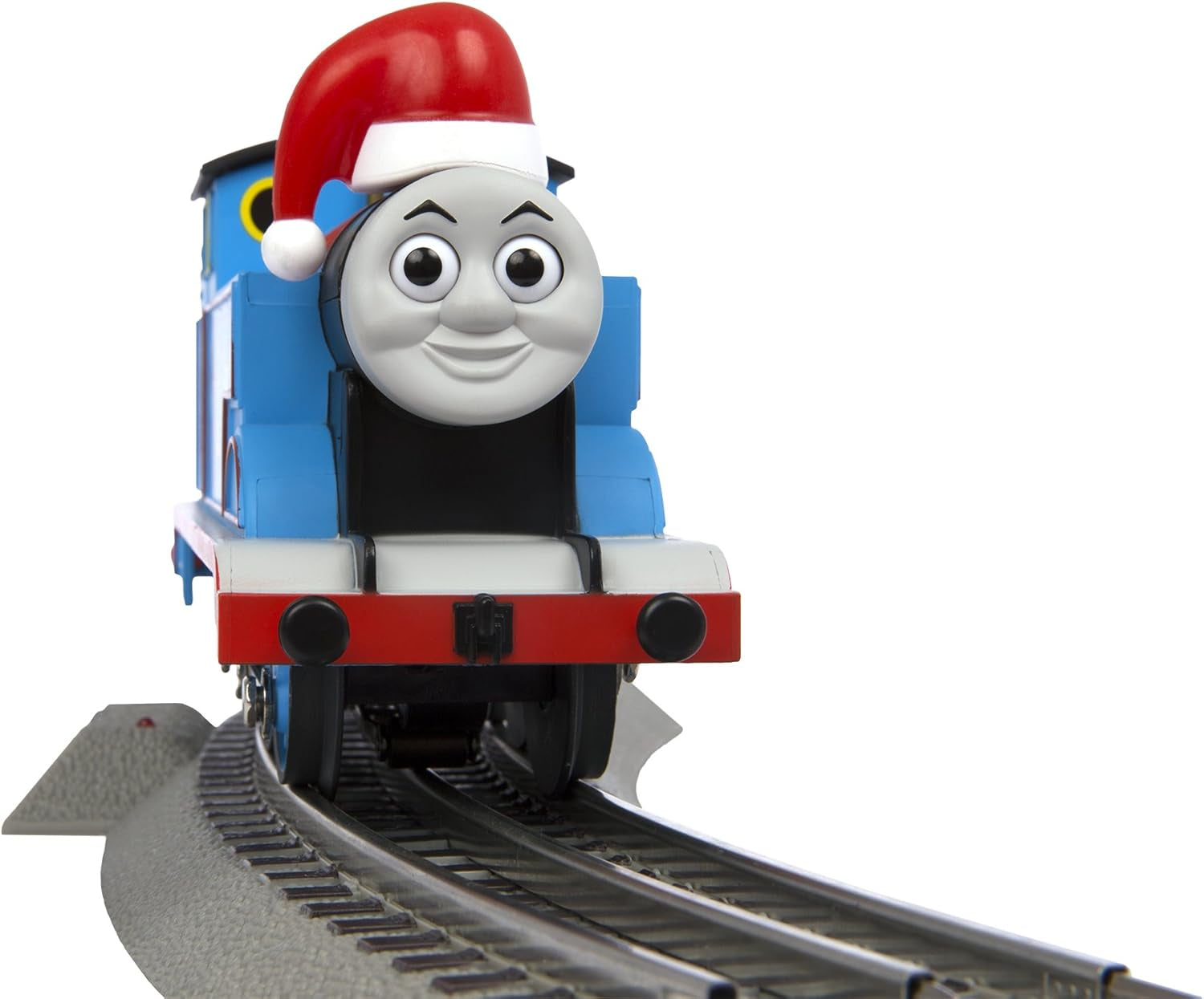 Lionel Thomas & Friends Christmas Freight Electric O Gauge Bluetooth Train Set with Remote Control in Blue, Red, and White