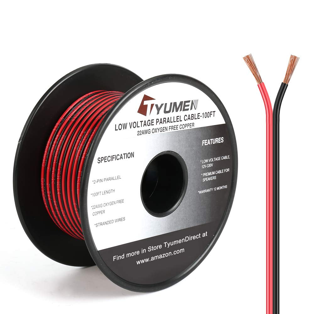 Elevate Your Lighting with the 100FT Dual Color 22AWG Extension Cord for LED Strip Solutions