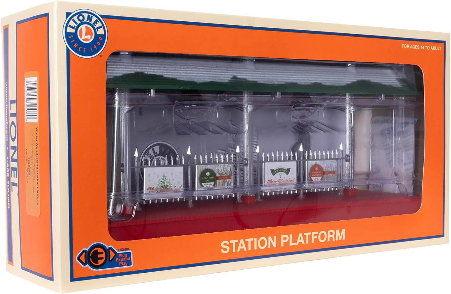 Trains - Winter Wonderland Plug-Expand-Play Station Platform, O Gauge
