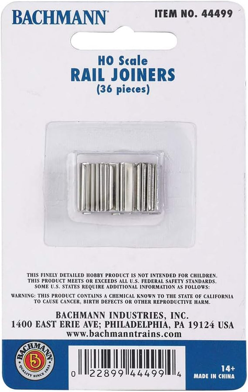 Bachmann Trains HO Scale Rail Joiners (36 per Card)