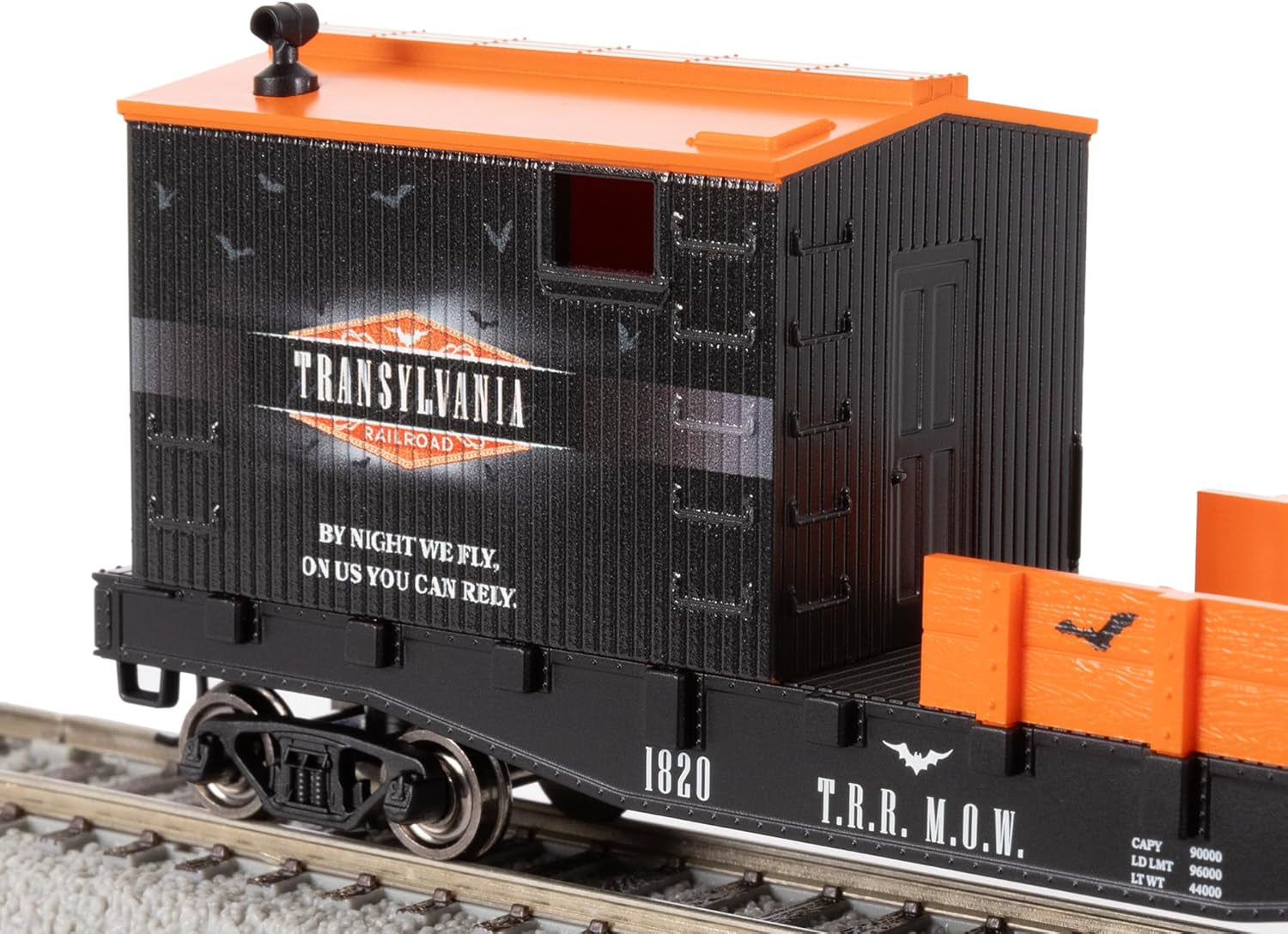 Lionel Transylvania Railroad Halloween Freight Bluetooth Electric HO Scale Model Train Set with Remote Control
