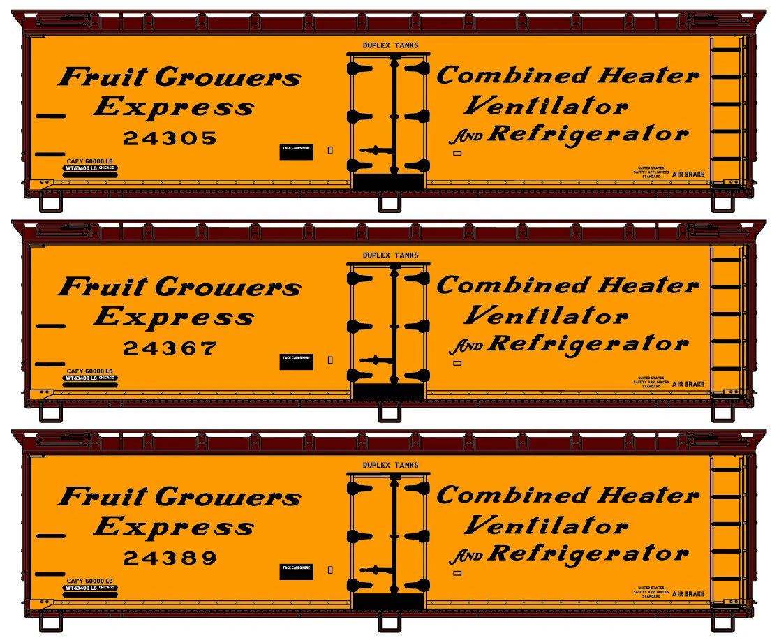 8161 Fruit Growers Express Three-Car Set