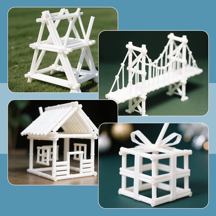 Get Creative with 25 Pcs of ABS Plastic Round Tubes in 5 Sizes for Your DIY and Craft Projects! Perfect for Architectural Models!