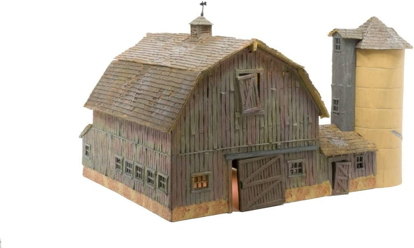 Woodland Scenics BR4932 Pre-Assembled Old Weathered Barn Model Kit, N Scale