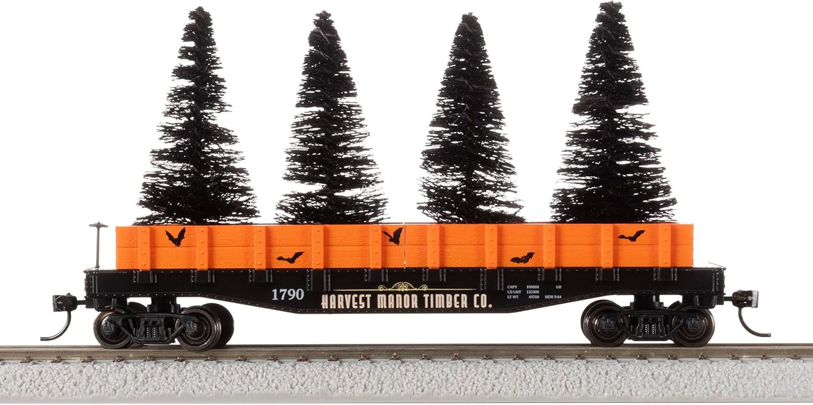 Lionel Transylvania Railroad Halloween Freight Bluetooth Electric HO Scale Model Train Set with Remote Control