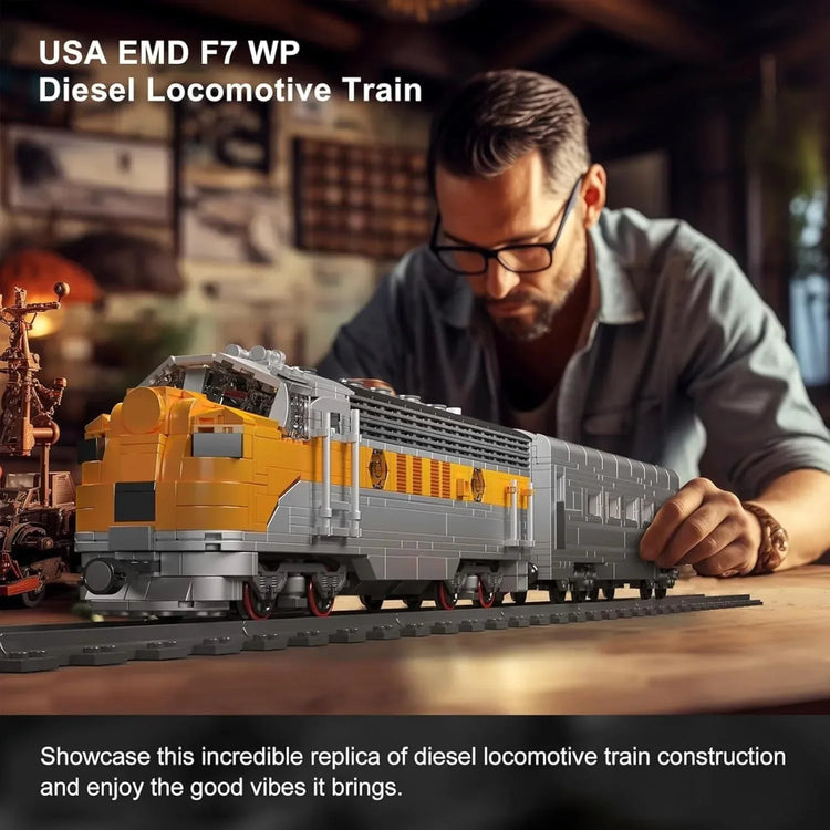 Mould King 12018 train building block kit with colorful train and tracks, detailed construction pieces for creative train models.