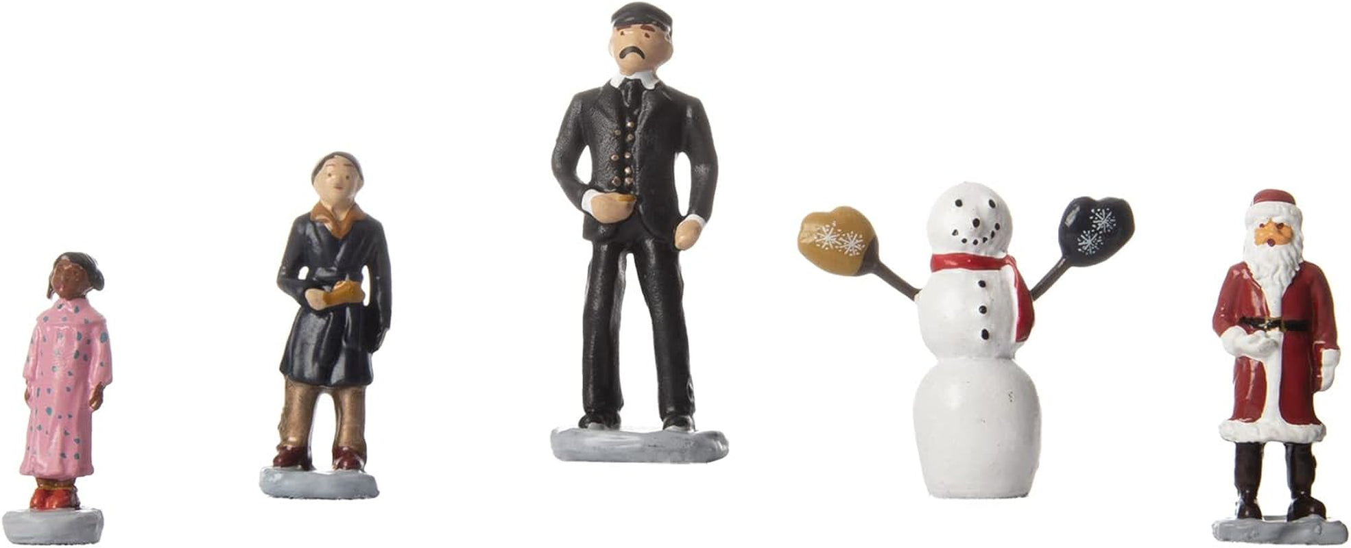 Lionel Warner Brothers The Polar Express Five-Piece Miniature Snowman and Children Figurine Set Model Train Accessory (1830010)