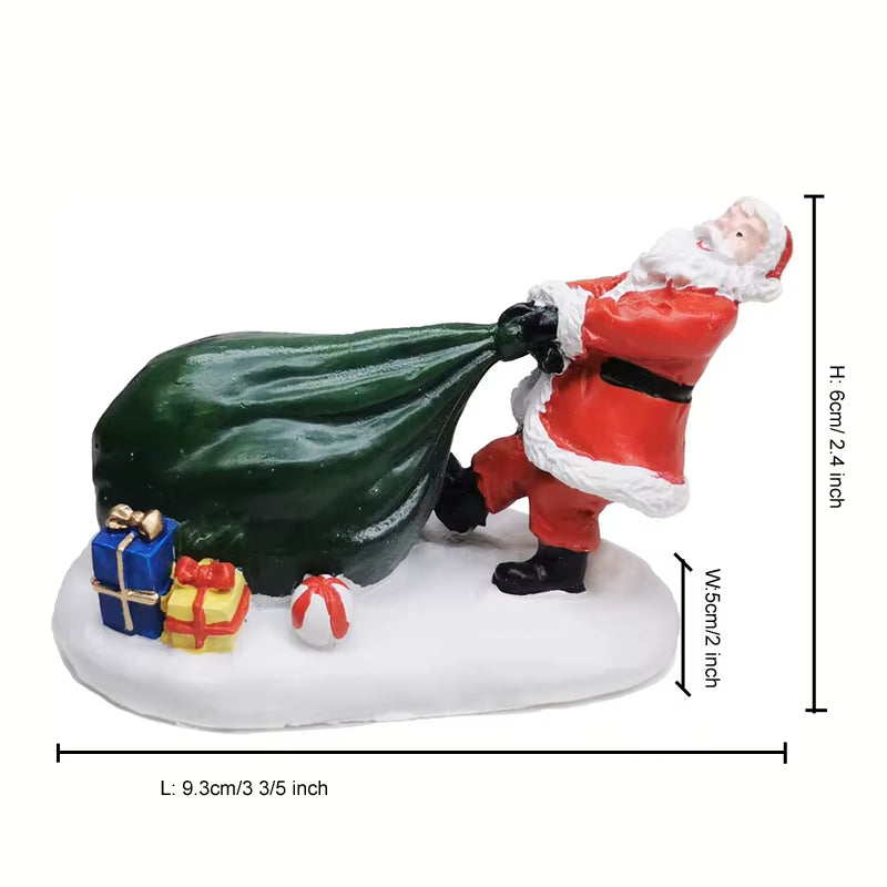 Christmas Village Accessory Set - Collectible Figurines of Children for Scene Decoration and Holiday Home Decor