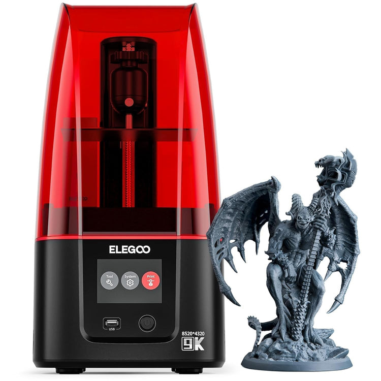 Mars 5 Ultra Resin 3D Printer - 7" 9K Mono LCD, High-Speed Printing at 150mm/h, Smart Automatic Leveling, Intelligent Detection, Wi-Fi Transfer, Print Volume: 6.04 x 3.06 x 6.49 Inches