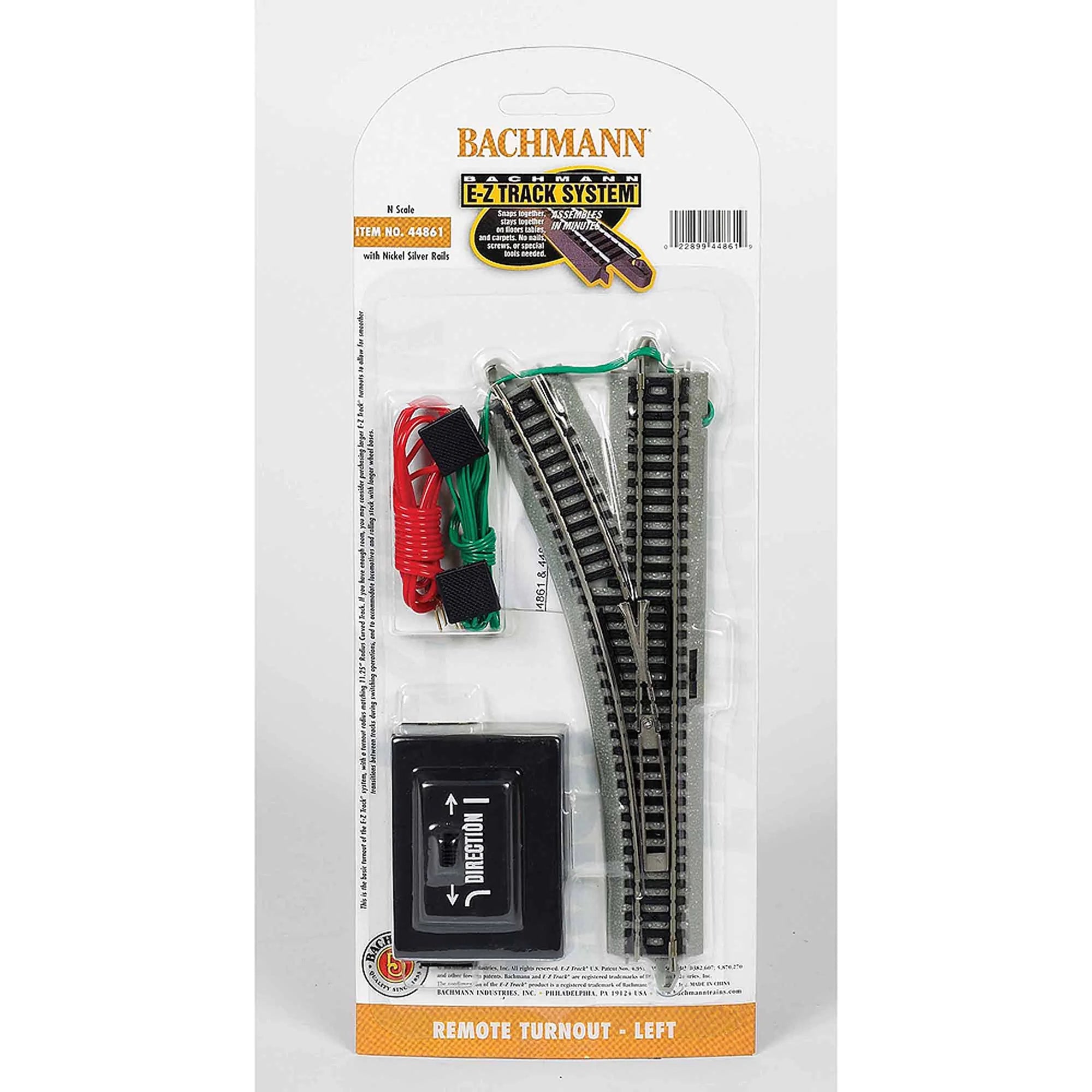 N Scale Remote Turnout Left Train Track Accessory (1/Card)