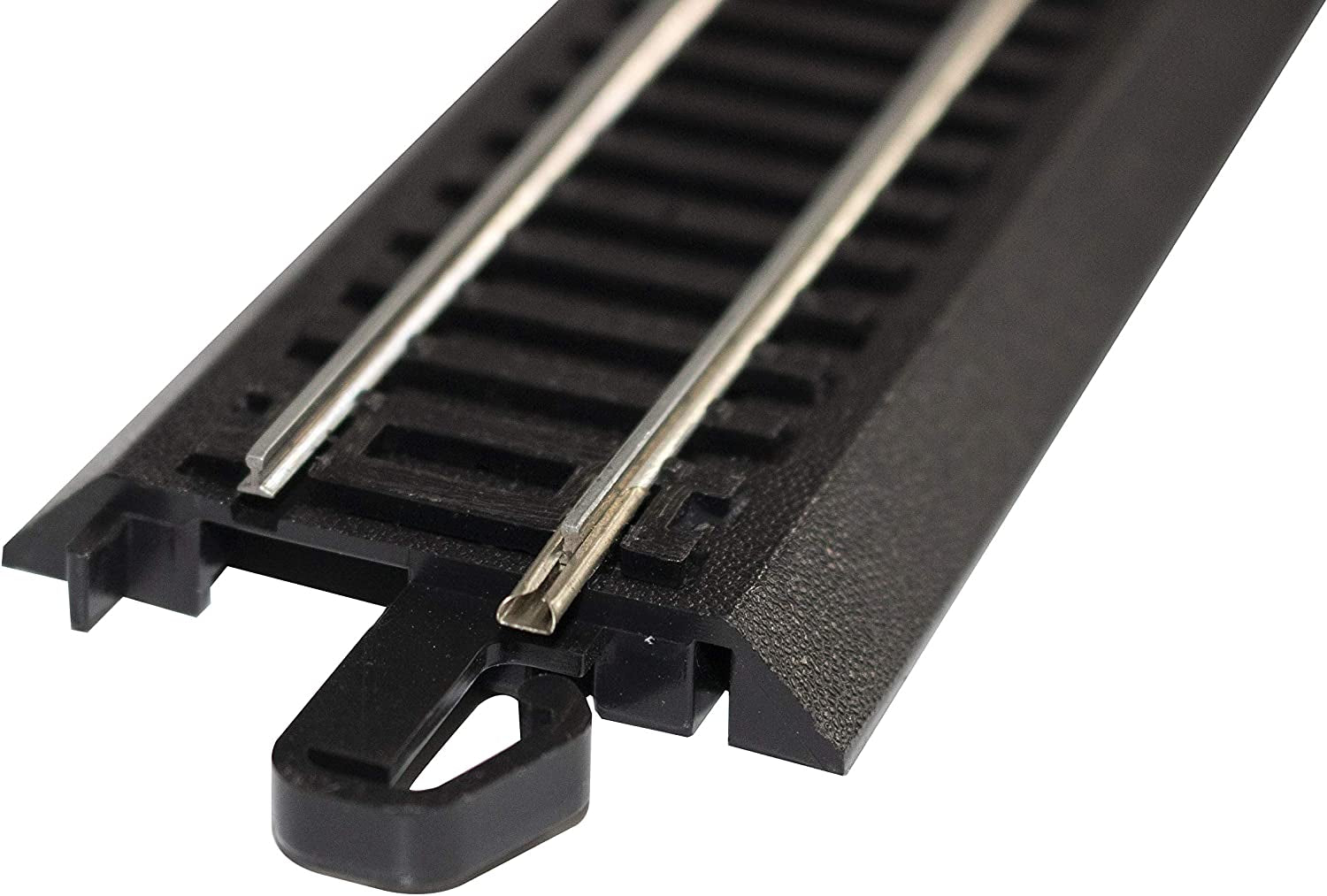 Bachmann Trains Snap-Fit E-Z Track World's Greatest Hobby Track Pack - Steel Alloy Rail with Black Roadbed - HO Scale, White Medium