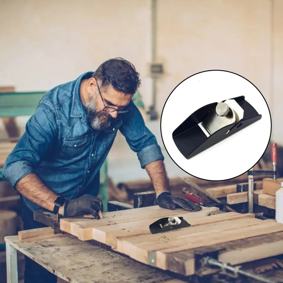 Portable Mini Woodworking Hand Planer - Precision Aluminum Alloy Carpentry Tool for Perfect Cuts