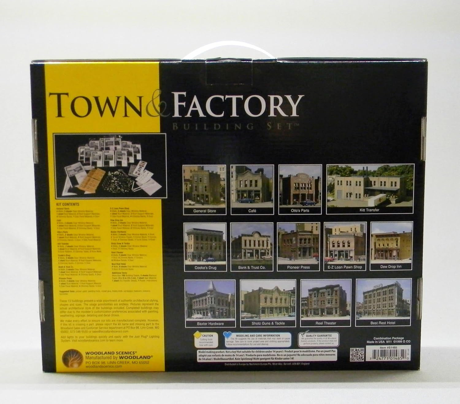 N Scale Town and Factory Building Set by Woodland Scenics