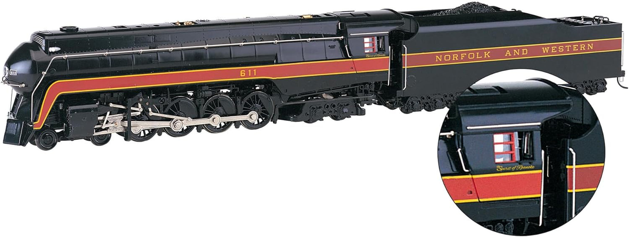 Bachmann Trains N&W Class J 4-8-4 DCC Sound Value Locomotive N&W #611 Spirit of Roanoke HO Scale