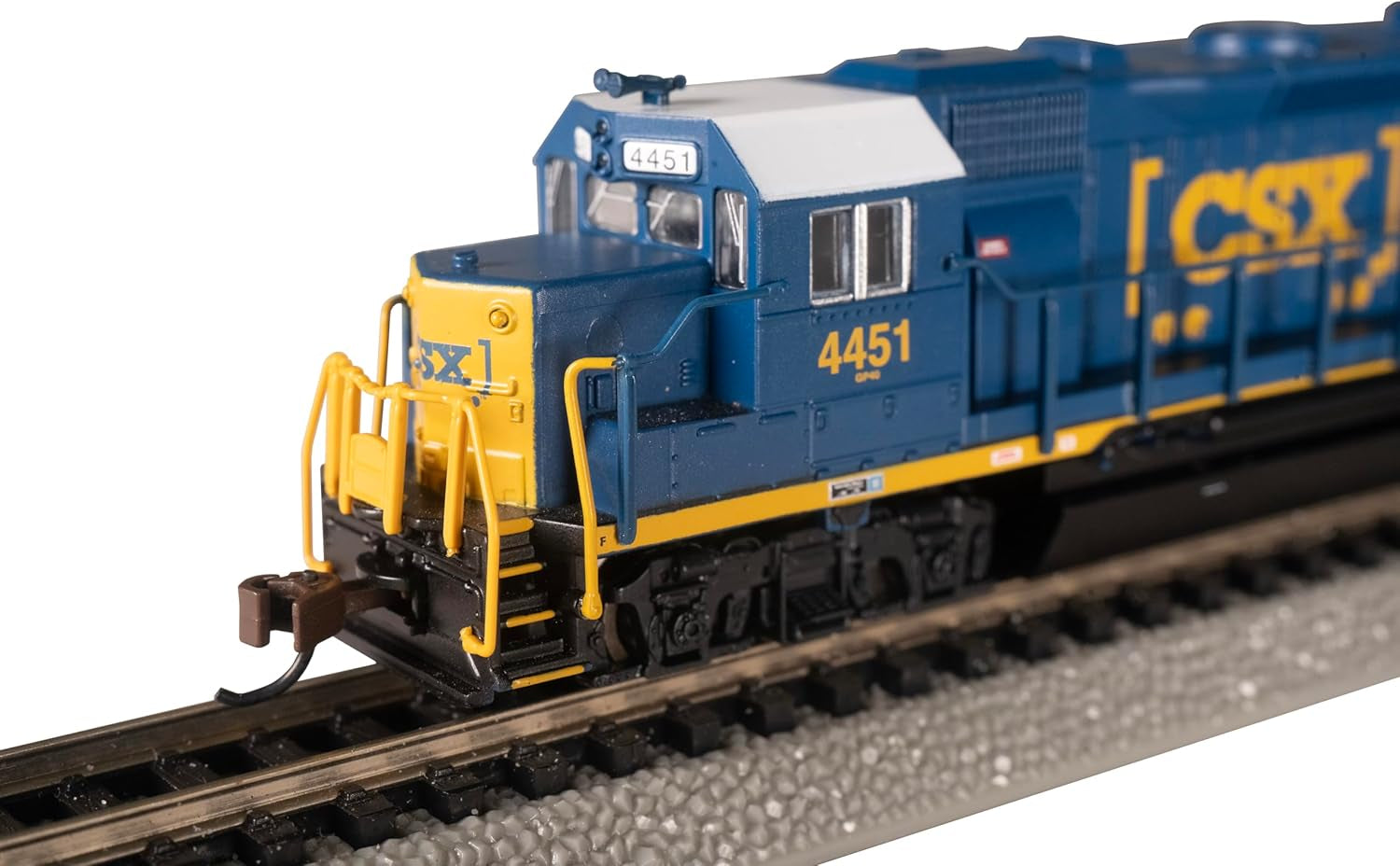 Bachmann Medium GP-40 Locomotive with Operating Headlight - SC® #4451 - N Scale Prototypical Blue Diesel Locomotive