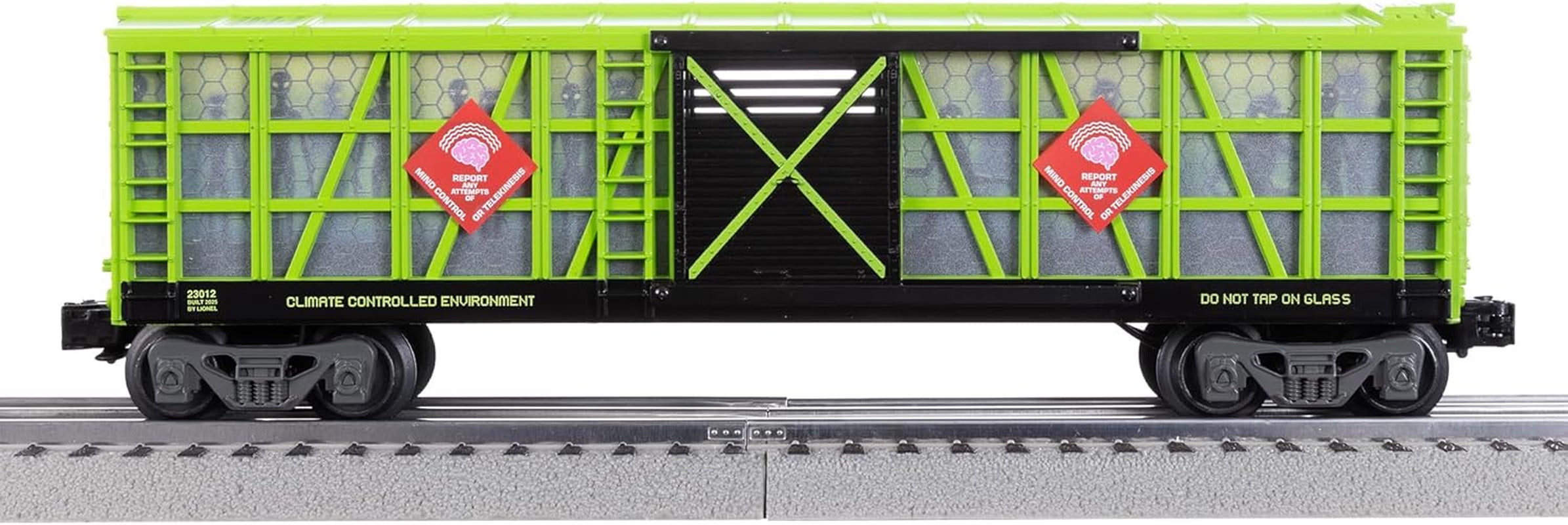 Lionel Area 51 UFO Recovery Bluetooth Lionchief Electric O Gauge Freight Train Set with Remote Control