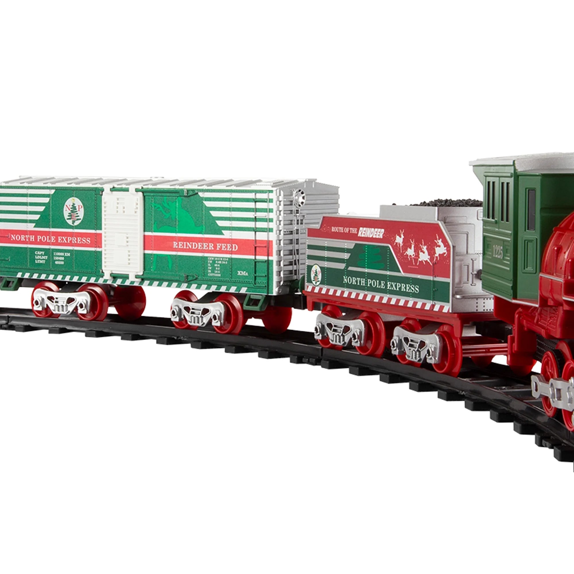 Trains North Pole Express Holiday Train 42 Piece Set with Sounds