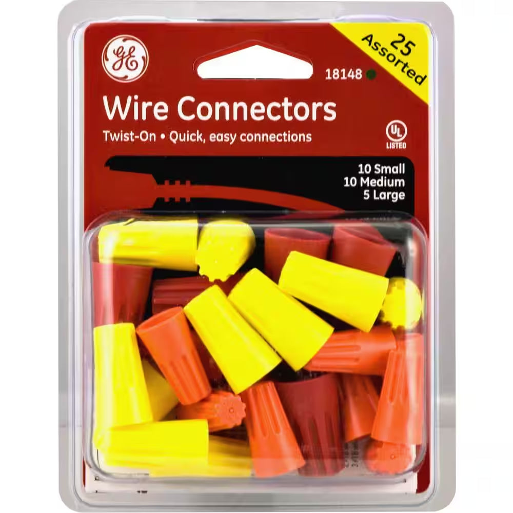 Assorted Wire Connectors - 25 Count Pack