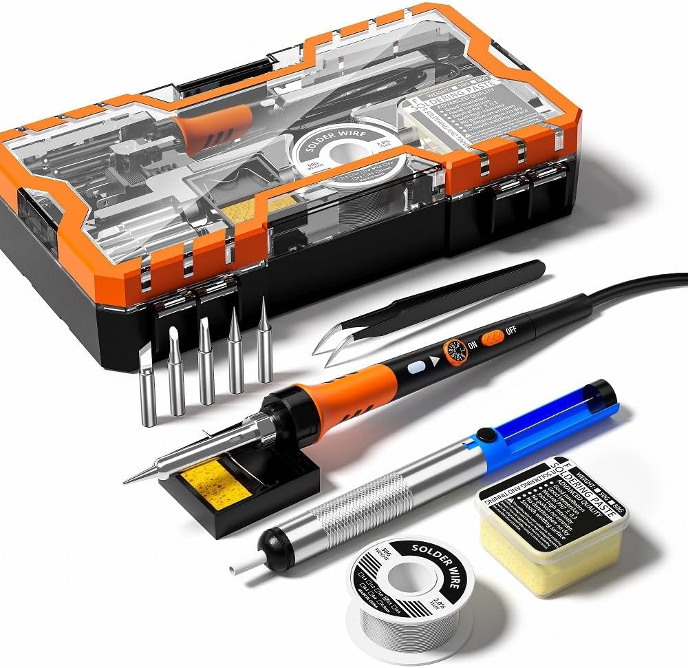 Upgrade Your DIY Game with Our Premium 60W Soldering Iron Kit! 🔥✨ Perfect for all your crafting needs! #Soldering #DIY #Crafting