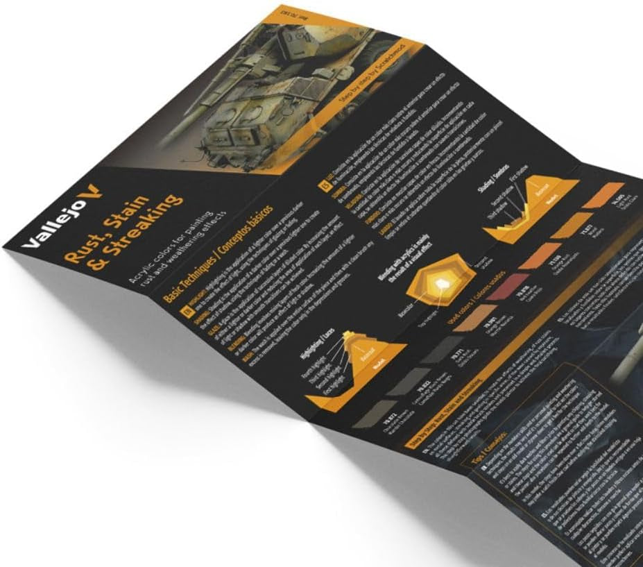 Vallejo Model Color Effects Rust, Stains & Streaking Acrylic Paint Set | Includes 8 Bottles of 18 ml (0.60 Fl. Oz.) Each