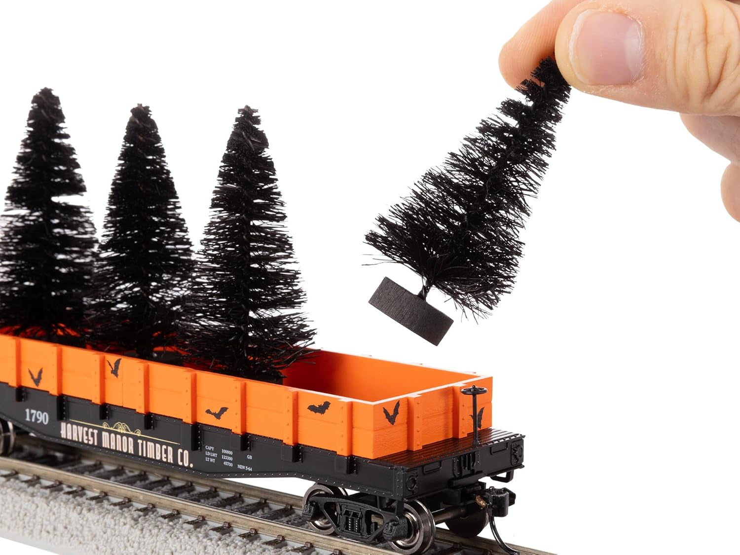 Lionel Transylvania Railroad Halloween Freight Bluetooth Electric HO Scale Model Train Set with Remote Control