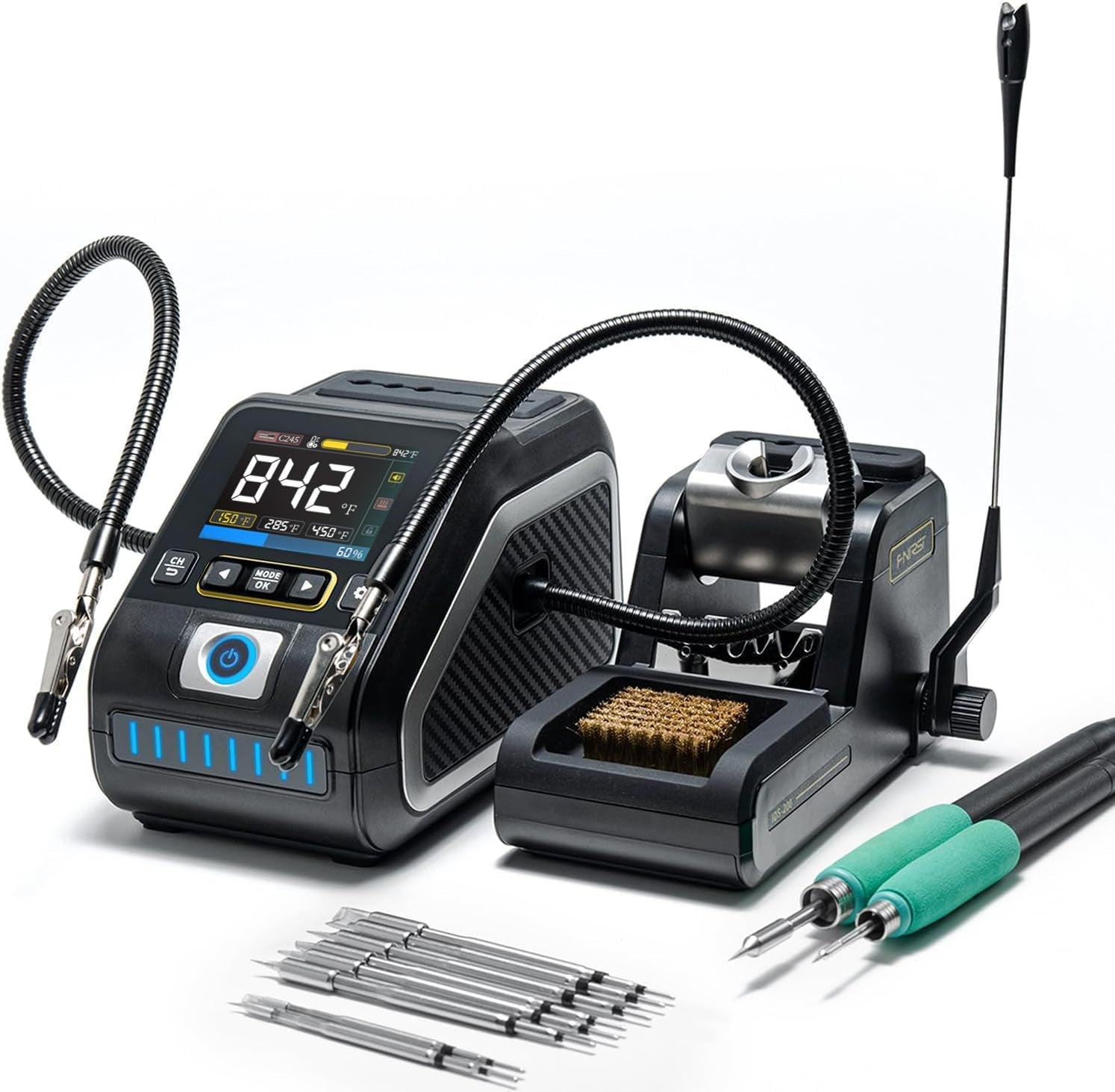Upgrade your soldering game with the FNIRSI DWS-200 Precision Digital Soldering Station Kit! 🔧✨ Featuring 200W power, multiple tips, and a vibrant full-color display! #SolderingStation #DIYElectronics