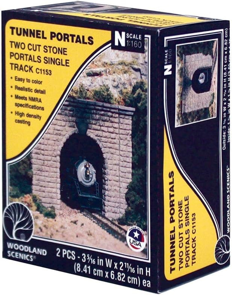 N Scale Tunnel Portals by Woodland Scenics