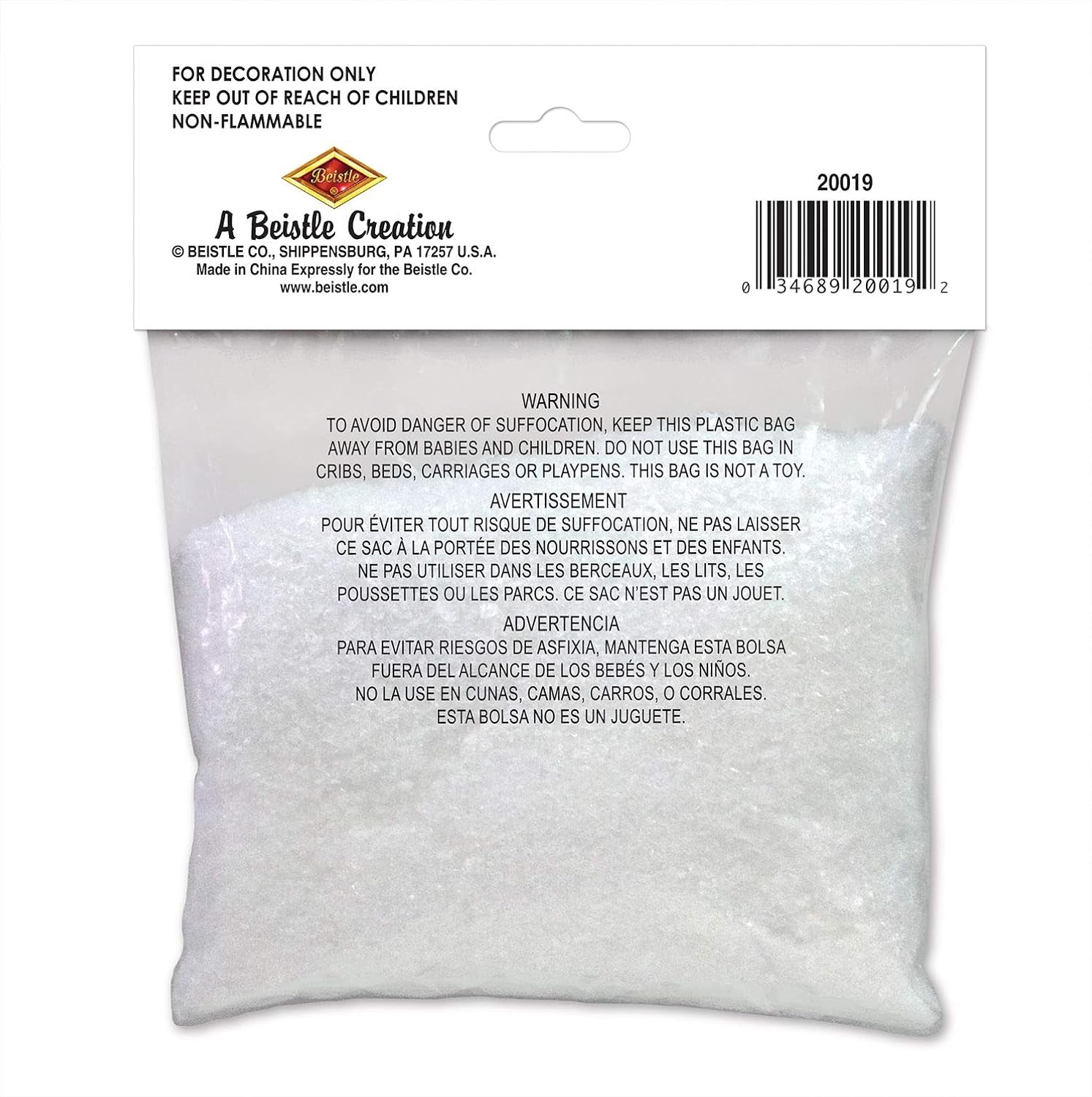 Beistle White Sparkling Snow 2-Ounce