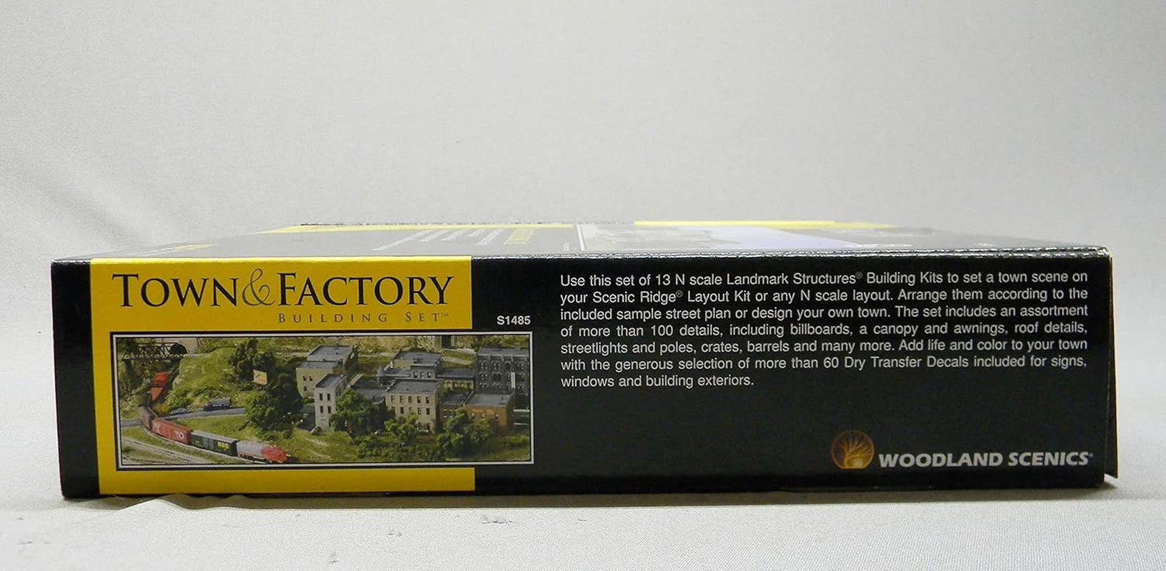 N Scale Town and Factory Building Set by Woodland Scenics