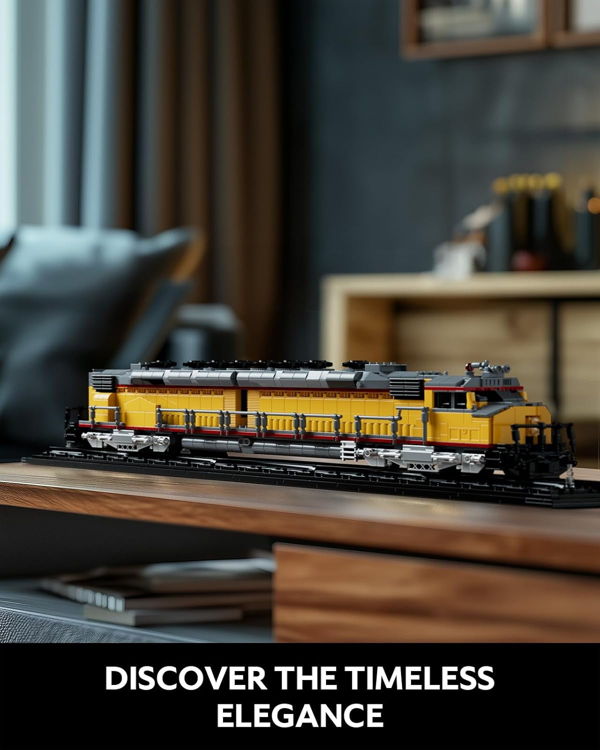Nifeliz DDA40X Locomotive Building Set with Base - Collectible Steam Train Model for Adult Enthusiasts, Perfect Gift for Home Décor (1603 PCS, NF10296)